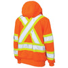 Sweat à capuche de sécurité haute visibilité en molleton pour femmes Tough Duck SJ42 - Orange