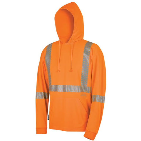 Sweat à capuche de sécurité motif œil-de-perdrix haute visibilité Pioneer pour homme 6964