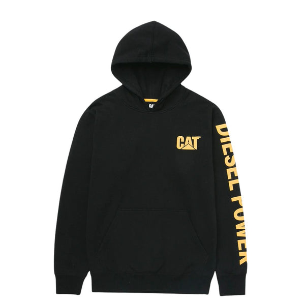 Sweat à capuche de travail Diesel Power pour homme CAT 1090036 - Noir