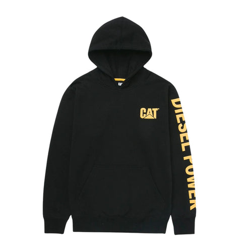 Sweat à capuche de travail Diesel Power pour homme CAT 1090036 - Noir