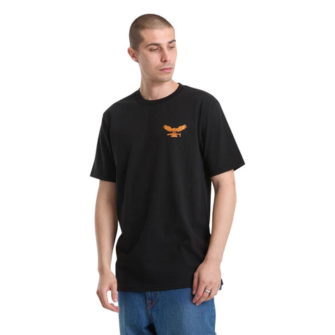 T-shirt Volcom pour homme, manches courtes, imprimé martelé, A3512605 - Noir