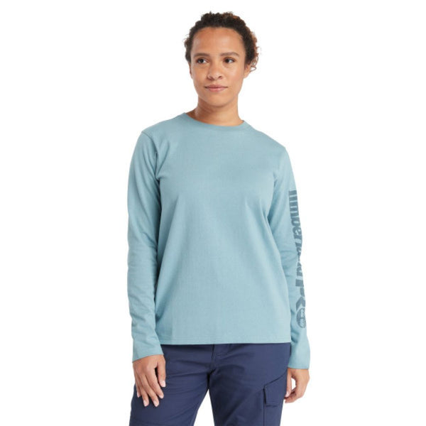 T-shirt à manches longues Timberland PRO® Core pour femmes - Bleu