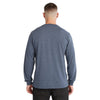 T-shirt à manches longues Timberland PRO pour hommes Core Logo - Bleu chiné