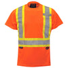 T-shirt de sécurité motif œil-de-perdrix haute visibilité Pioneer pour femmes 6948 - Orange