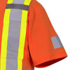 T-shirt de travail 100 % coton  à manches courtes Pioneer pour homme, haute visibilité 6978A