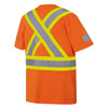 T-shirt de travail 100 % coton  à manches courtes Pioneer pour homme, haute visibilité 6978A