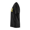 T-shirt de travail Blaklader à manches courtes pour homme 3555 - Noir/Jaune