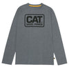 T-shirt de travail CAT Diesel Power à manches longues pour homme 1010201 - Gris chiné foncé
