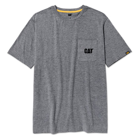 T-shirt de travail CAT pour homme, coupe résistante 1010244 - Gris
