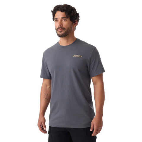 T-shirt de travail Dickie pour homme, manches courtes, logo camouflage - Gris