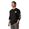 T-shirt de travail à manches longues Dickies Heavyweight Logo pour homme WL22C - Noir