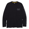 T-shirt de travail à manches longues pour homme CAT Diesel Power 1010042 - Gris/Noir