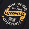 T-shirt graphique à manches courtes pour homme CAT 1010060 - Noir