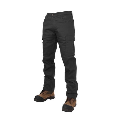 Tough Duck Pantalon de travail cargo extensible à 360° pour femmes WP10 - Noir