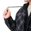 Veste-chemise à capuche matelassée pour homme Berne SH78PSBK - Noir