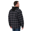 Veste-chemise à capuche matelassée pour homme Berne SH78PSBK - Noir