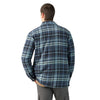 Veste-chemise en flanelle doublée Sherpa pour hommes avec Hydroshield TJ210 de Dickies - Marine/Bleu