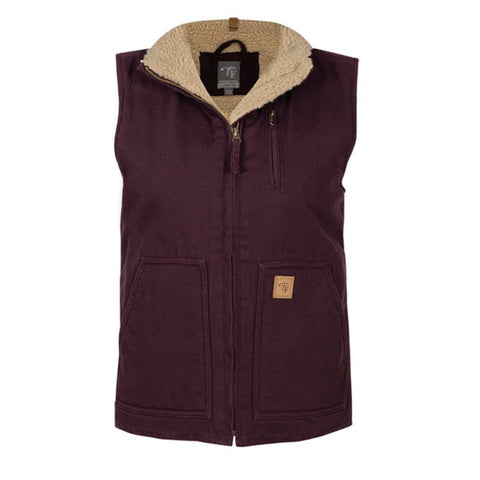 Veste en toile de canard doublée sherpa P&F pour femme PF492-19 - Violet