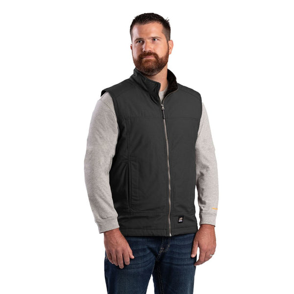 Veste anti-déchirure doublée polaire Heartland Berne pour hommes V817 - Noir