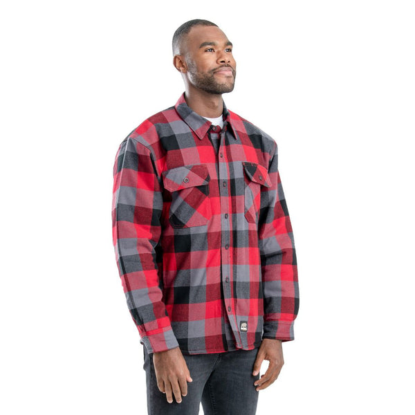 Veste chemise Berne Heartland pour hommes SH69PRE - Rouge