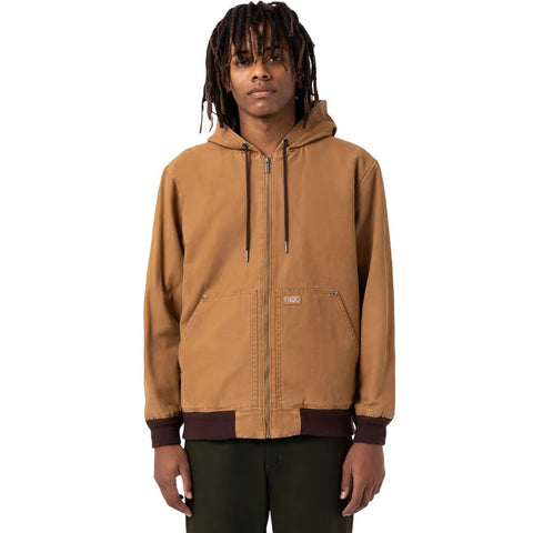 Veste de travail bomber à capuche Dickies pour homme A8CTP - Brun