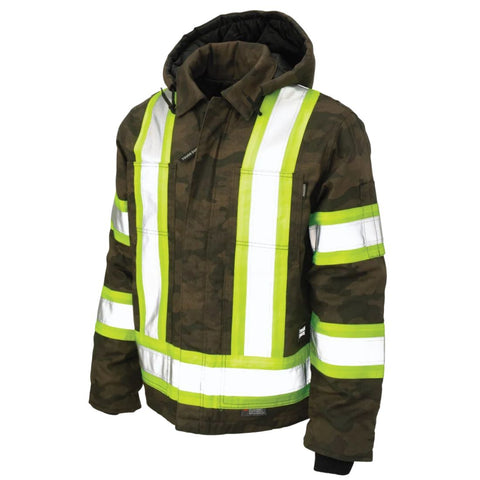 Veste de travail de sécurité Tough Duck pour homme, camouflage haute visibilité SJ33