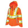 Veste de travail de sécurité flexible isolée haute visibilité Tough Duck pour femmes SJ41 - ORANGE