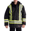 Viking Résistant aux flammes Journeyman 300D Ripstop Isolé Haute Visibilité Veste 3957FRJ - Noir