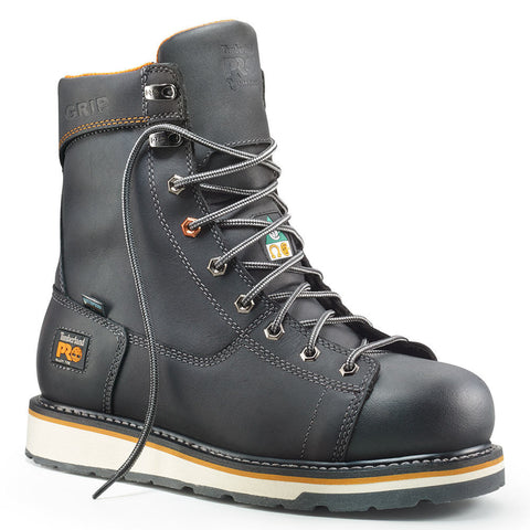 Botte de sécurité Gridworks Timberland PRO de 8po pour hommes, à cap d'acier A12EO - NOIR