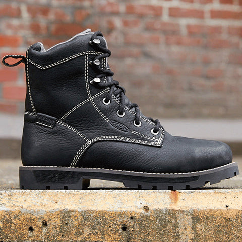 Botte de sécurité Keen Seattle de 8po pour femmes à embout d'acier 1022170 - Noir