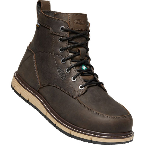 Bottes de travail 15 cm imperméables Keen San Jose pour homme embout en aluminium 1023250 - Brun