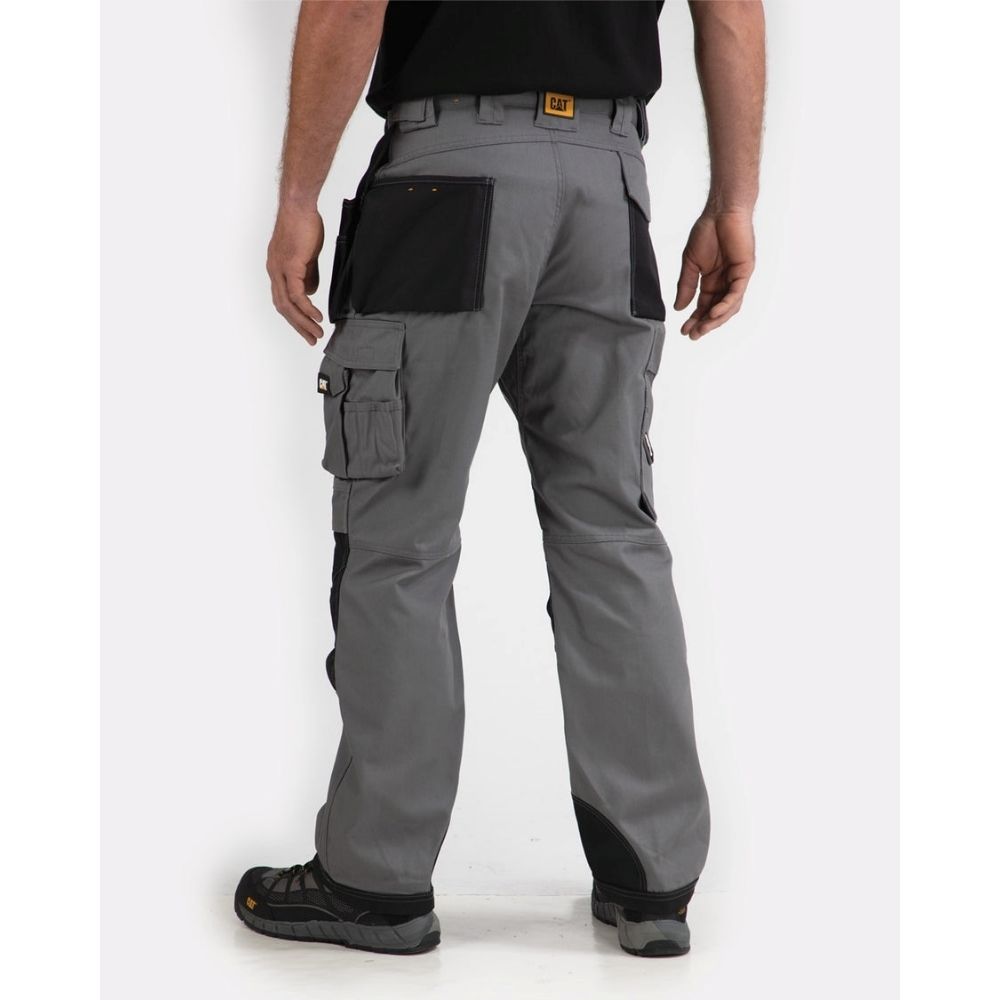 CAT Pantalon de Travail Homme Trademark Gris C172