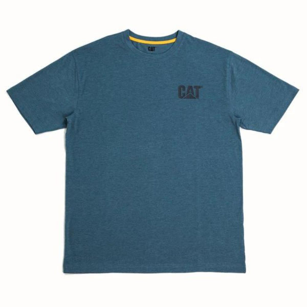 CAT T-shirt de travail à manches courtes avec logo - Bleu 7010045