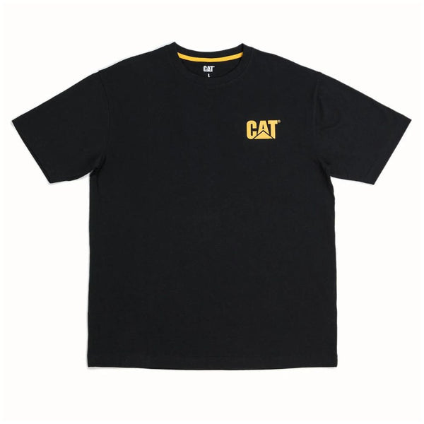 CAT T-shirt de travail à manches courtes avec logo - Noir 7010045