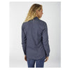 Chemise de travail en flanelle à carreaux à manches longues pour femmes FL075 - Chevron bleu