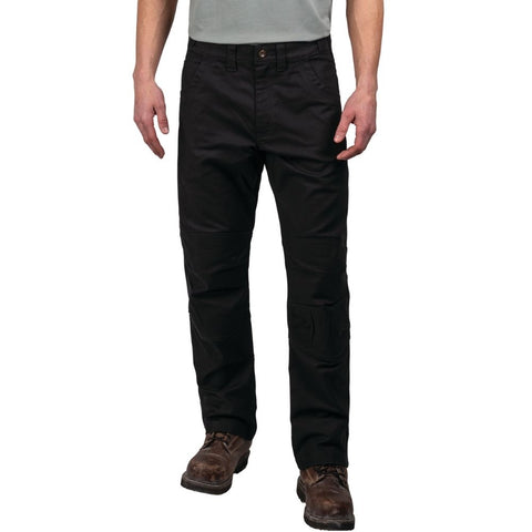 Pantalon de travail Walls Duck Ditchdigger toutes saisons en sergé à double genou pour hommes YP96 - Noir