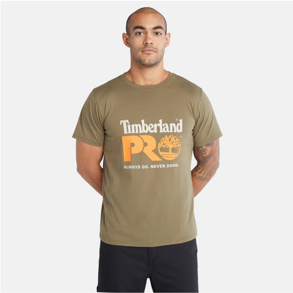 T-Shirt Homme Timberland PRO® Modern à Manches Courtes En Coton - Olive