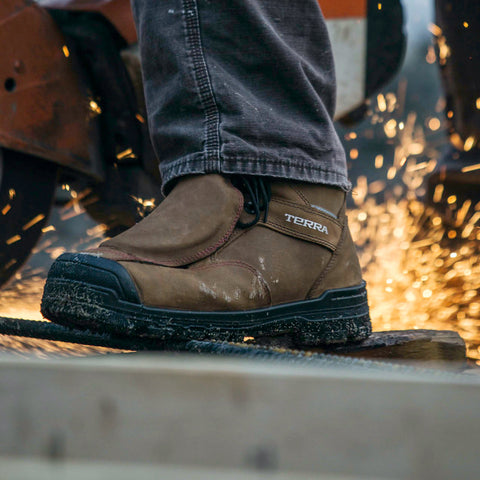 Botte de travail Barricade MET Terra 305517 de 6po pour hommes, à cap de composite