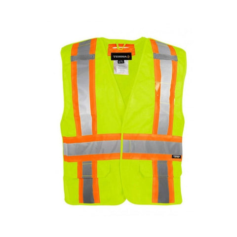 Gilet de travail haute visibilité Tear Away Terra 5 Points - Jaune 116523YL