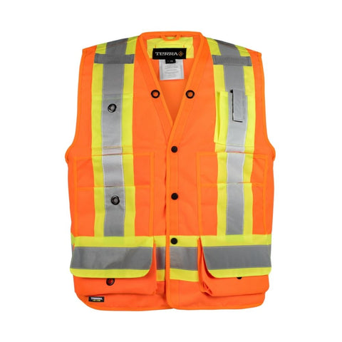 Gilet d'arpenteur Terra Hi-Vis - Orange 116522OR