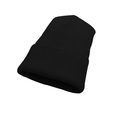 Tuque d'hiver en tricot acrylique AC1010 - Noir