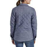 Veste-chemise matelassée pour femmes Dickies - Bleu à chevrons FJ075LTH
