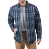 Veste chemise en flanelle stretch doublée Sherpa Lone Oak Walls YJ933 - Bleu
